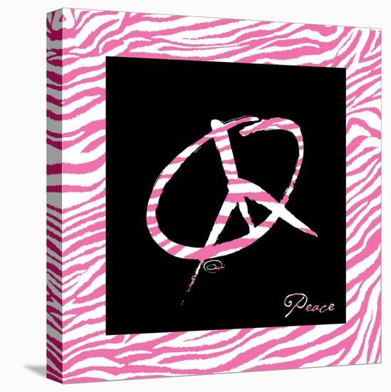 Peace Hot Pink-OnRei-Stretched Canvas