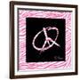 Peace Hot Pink-OnRei-Framed Art Print