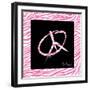 Peace Hot Pink-OnRei-Framed Art Print