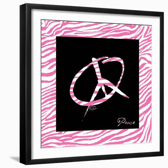 Peace Hot Pink-OnRei-Framed Premium Giclee Print