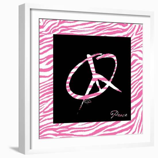 Peace Hot Pink-OnRei-Framed Premium Giclee Print