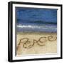 Peace in the Sand-Kimberly Glover-Framed Premium Photographic Print