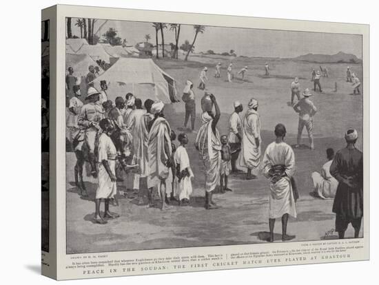 Peace in the Soudan, the First Cricket Match Ever Played at Khartoum-Henry Marriott Paget-Stretched Canvas