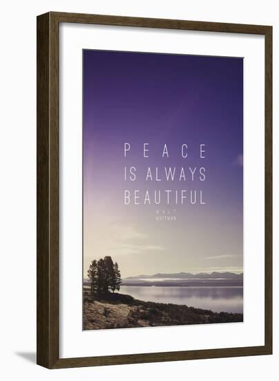 Peace Is Always Beautiful-Leah Flores-Framed Giclee Print