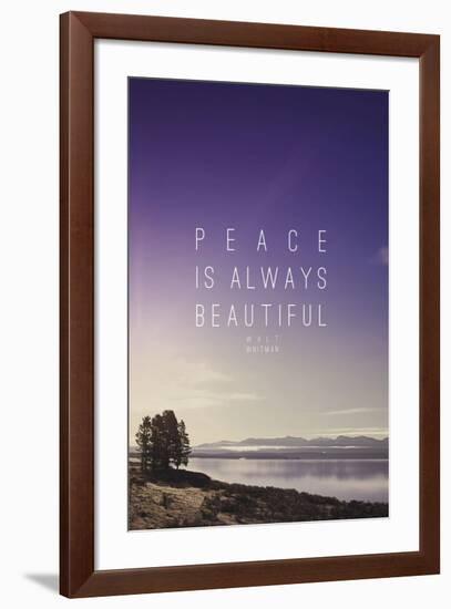 Peace Is Always Beautiful-Leah Flores-Framed Giclee Print