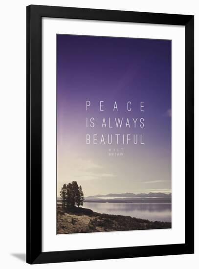 Peace Is Always Beautiful-Leah Flores-Framed Giclee Print