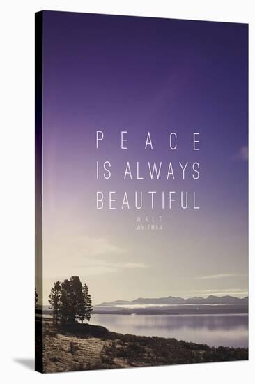 Peace Is Always Beautiful-Leah Flores-Stretched Canvas