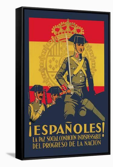 Peace is Indispensable for the Progress of the Nation-Quintanilla-Framed Stretched Canvas