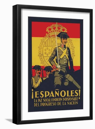 Peace is Indispensable for the Progress of the Nation-Quintanilla-Framed Art Print