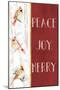 Peace Joy Merry-Janice Gaynor-Mounted Art Print