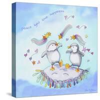 Peace Light Love Happiness-Lisa Katharina-Stretched Canvas