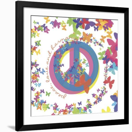 Peace, Love, and Harmony-Erin Clark-Framed Art Print