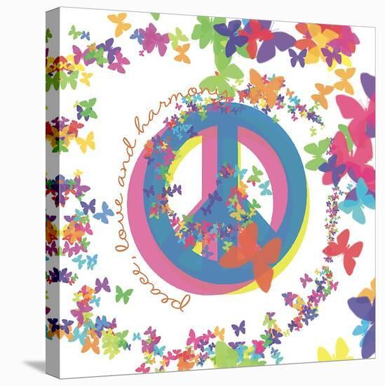 Peace, Love, and Harmony-Erin Clark-Stretched Canvas