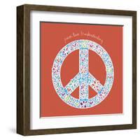 Peace, Love and Understanding-Erin Clark-Framed Art Print