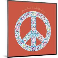 Peace, Love and Understanding-Erin Clark-Mounted Giclee Print