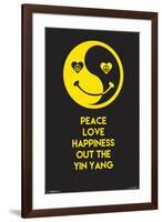 PEACE LOVE HAPPY-null-Framed Poster