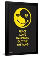 PEACE LOVE HAPPY-null-Framed Poster