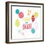 Peace Love Joy IV Bright-Cheryl Warrick-Framed Art Print