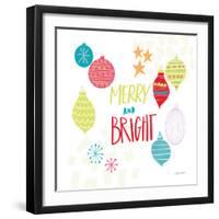 Peace Love Joy IV Bright-Cheryl Warrick-Framed Art Print