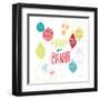 Peace Love Joy IV Bright-Cheryl Warrick-Framed Art Print