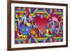 Peace Love Music B-Howie Green-Framed Giclee Print