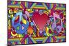 Peace Love Music B-Howie Green-Mounted Giclee Print