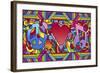 Peace Love Music B-Howie Green-Framed Giclee Print