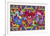 Peace Love Music C-Howie Green-Framed Giclee Print