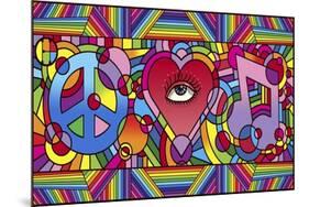 Peace Love Music C-Howie Green-Mounted Giclee Print