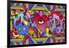 Peace Love Music C-Howie Green-Framed Giclee Print