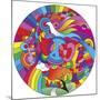 Peace Love Music Circle-Howie Green-Mounted Giclee Print