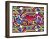 Peace Love Music D-Howie Green-Framed Giclee Print