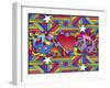 Peace Love Music D-Howie Green-Framed Giclee Print