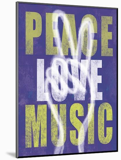 Peace, Love, Music-Erin Clark-Mounted Giclee Print