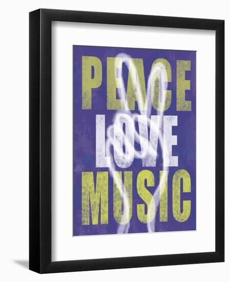 Peace Love Music-Erin Clark-Framed Art Print