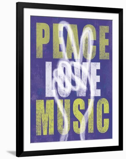 Peace Love Music-Erin Clark-Framed Giclee Print