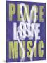 Peace Love Music-Erin Clark-Mounted Giclee Print