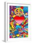 Peace Love Music-Howie Green-Framed Giclee Print