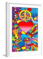 Peace Love Music-Howie Green-Framed Giclee Print