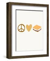 Peace Love Smores-Katie Griggs-Framed Art Print