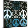 Peace Mantra (blue)-Erin Clark-Mounted Art Print