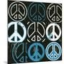 Peace Mantra (blue)-Erin Clark-Mounted Art Print