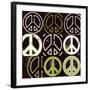 Peace Mantra (green)-Erin Clark-Framed Art Print