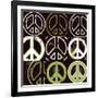 Peace Mantra (green)-Erin Clark-Framed Art Print