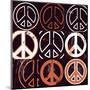 Peace Mantra (orange)-Erin Clark-Mounted Art Print