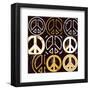 Peace Mantra (yellow)-Erin Clark-Framed Art Print