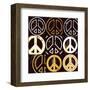 Peace Mantra (yellow)-Erin Clark-Framed Art Print