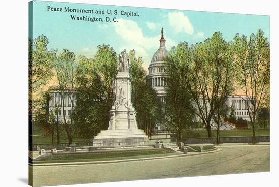 Peace Monument, Capitol, Washington D.C.-null-Stretched Canvas