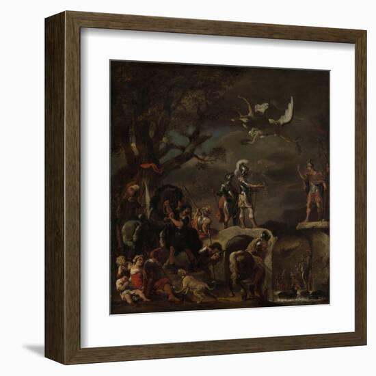 Peace Negotiations Between Claudius Civilis and Quintus Petillius Cerealis-Ferdinand Bol-Framed Art Print