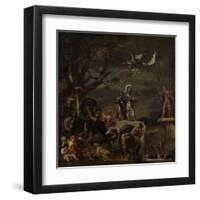 Peace Negotiations Between Claudius Civilis and Quintus Petillius Cerealis-Ferdinand Bol-Framed Art Print